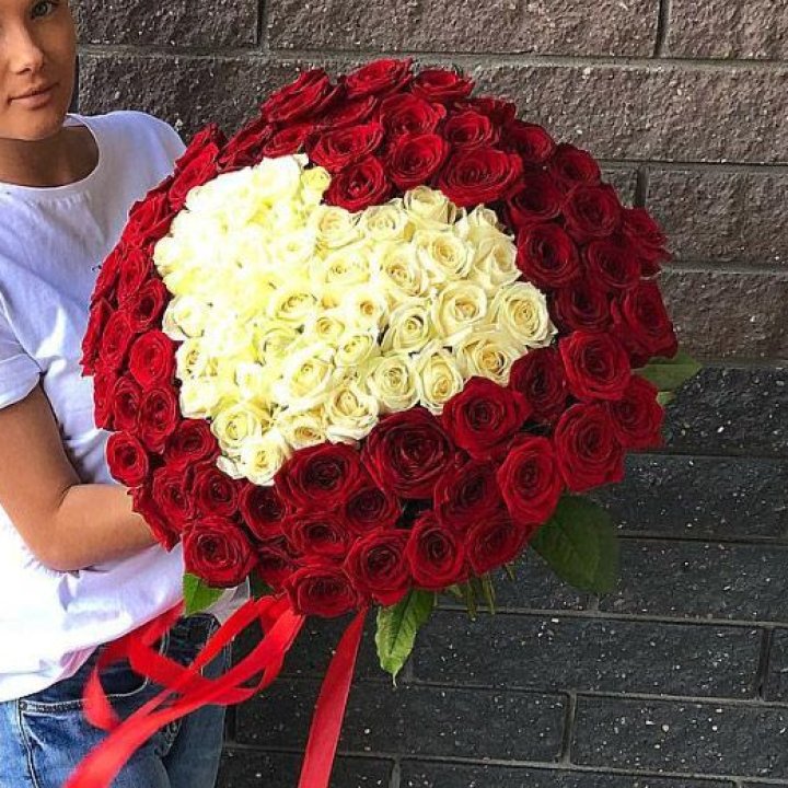 101 роза "Сердце" в Аланье